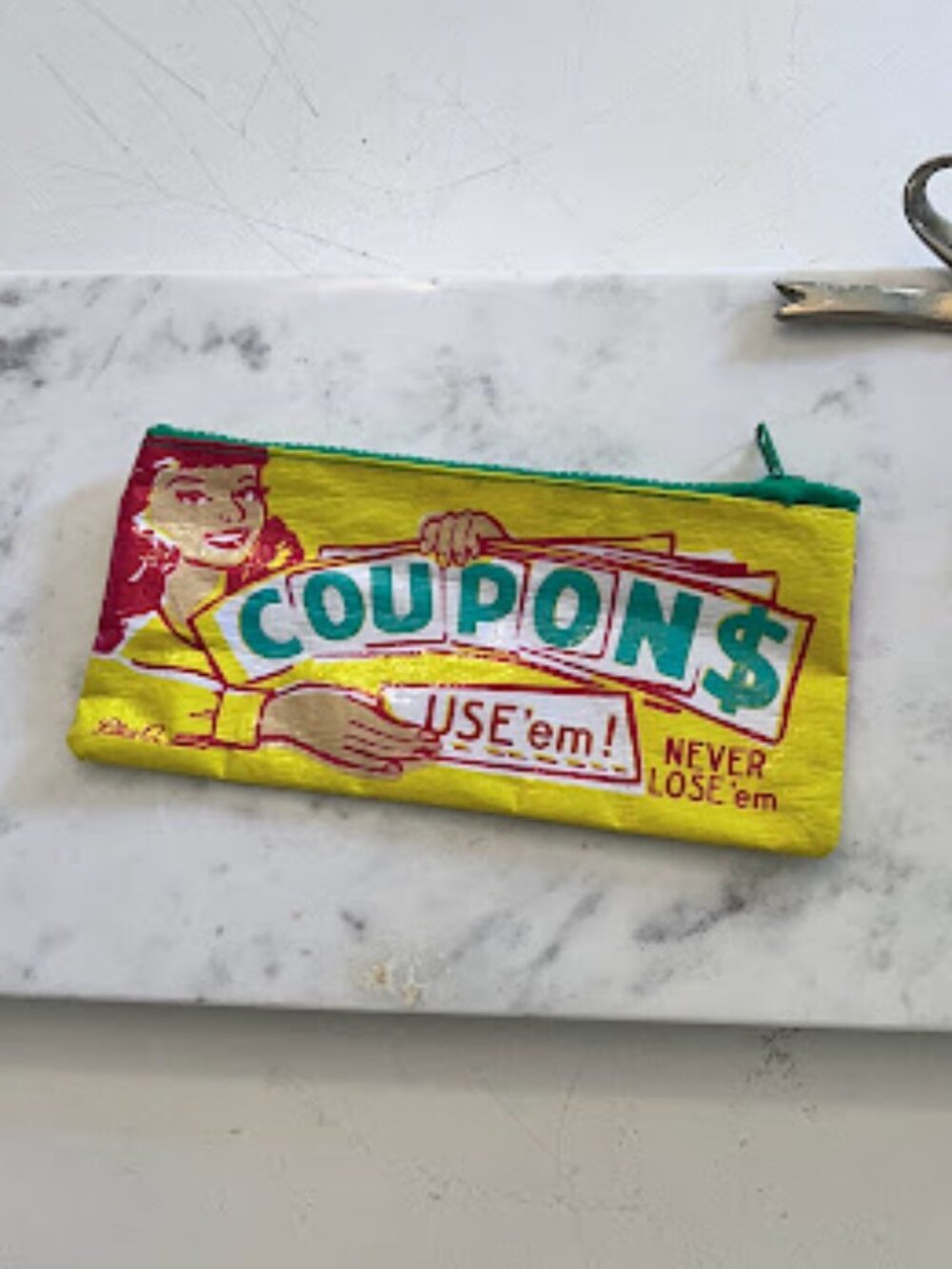 Vintage Coupon Organizer Bag